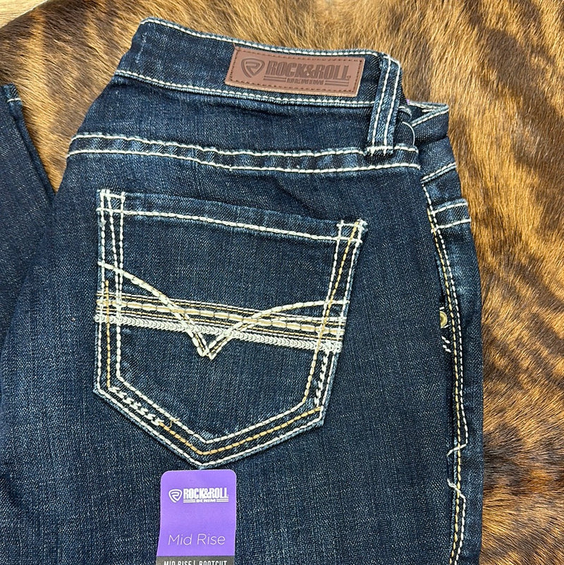Mid Rise Bootcut Jean