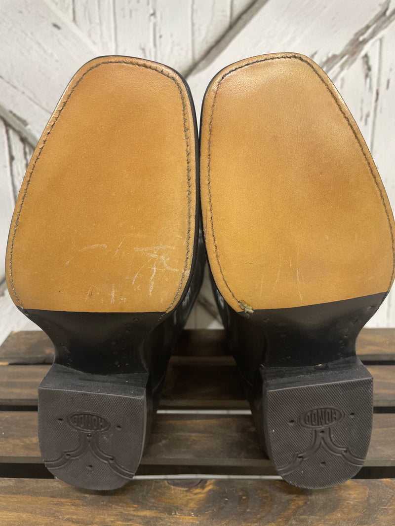 HONDO 13" BLACK STEER SQ TOE BOOT