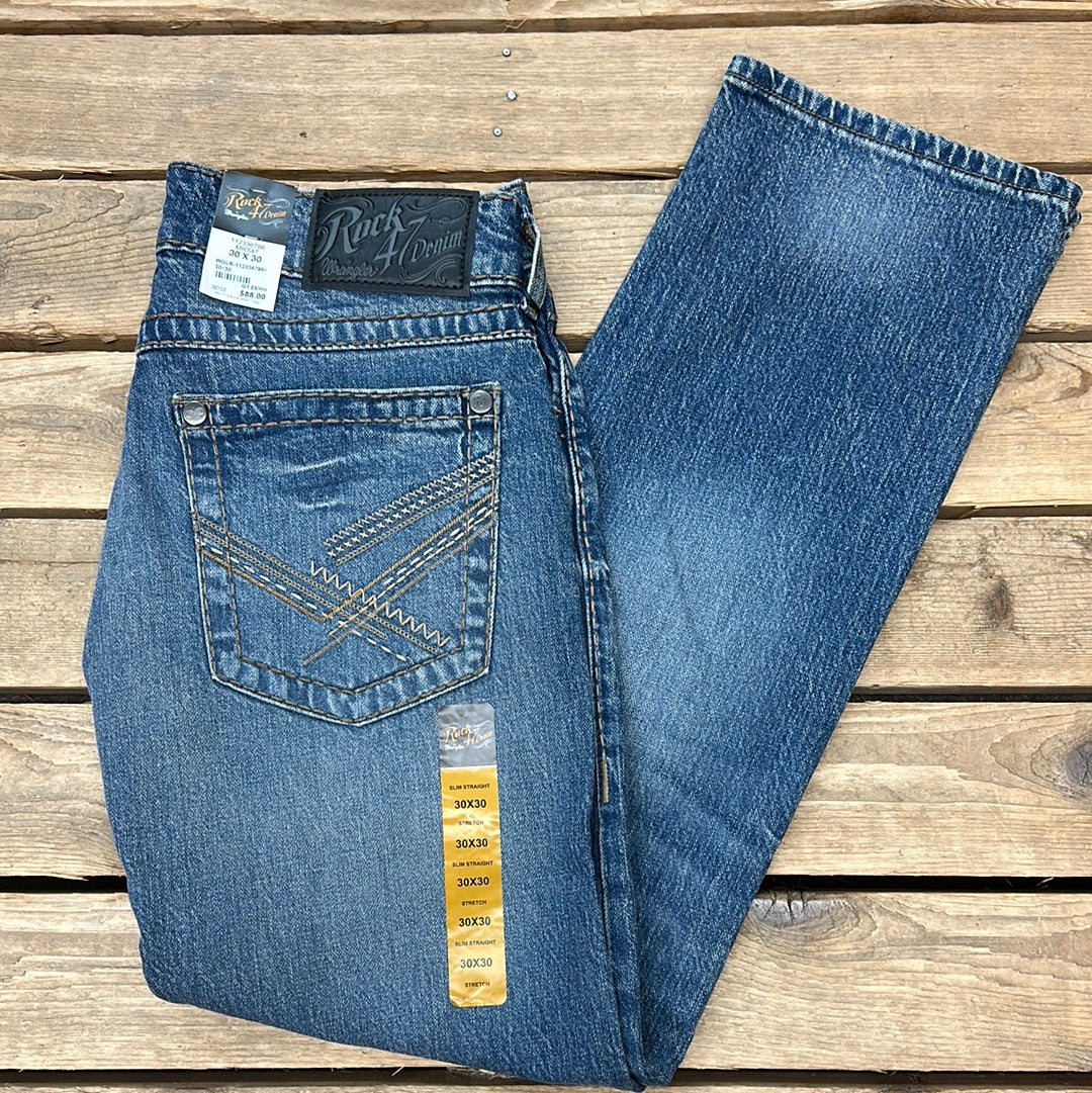 Wrangler Slim Rock 47 Denim Slim Straight Wrangler Men's Paso Fino