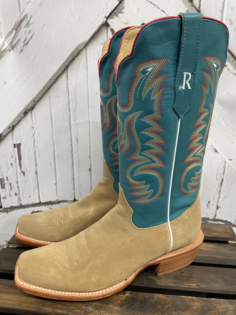 R WATSON MARINE BLUE ROUGHOUT BOOTS