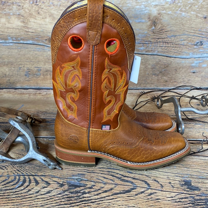 HH PEANUT BISON WIDE SQUARE TOE ROPER WORK BOOT