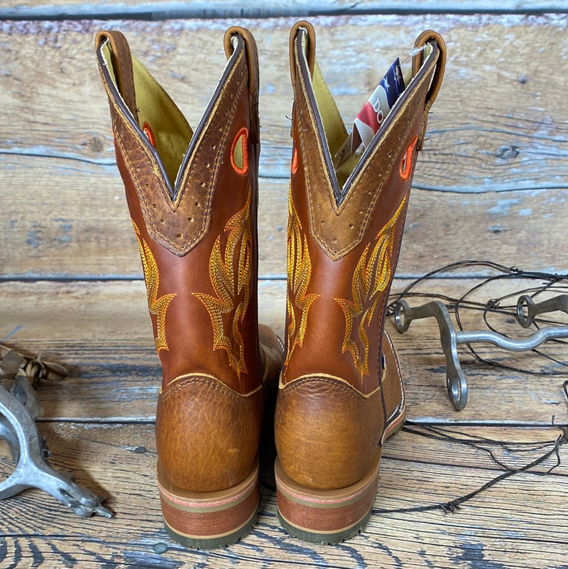 HH PEANUT BISON WIDE SQUARE TOE ROPER WORK BOOT