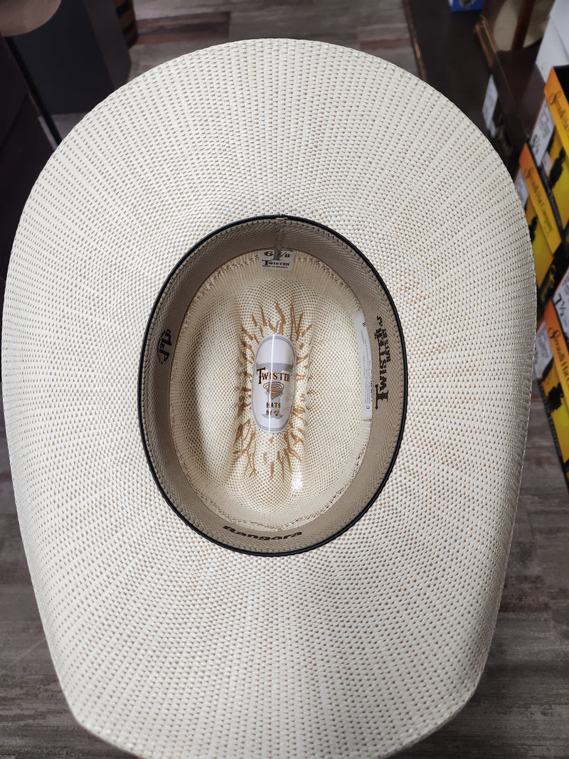 TWISTER 2 CORD CHOCOLATE BANGORA HAT