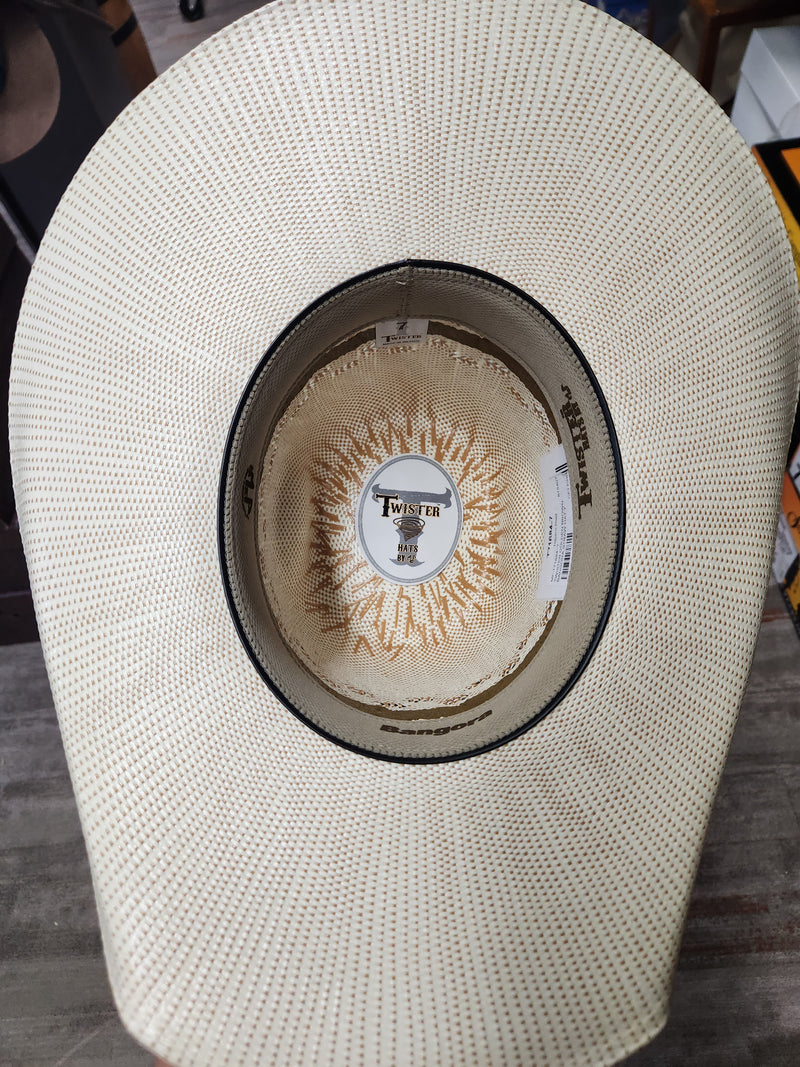 TWISTER GOLDEN BROWN BANGORA STRAW HAT