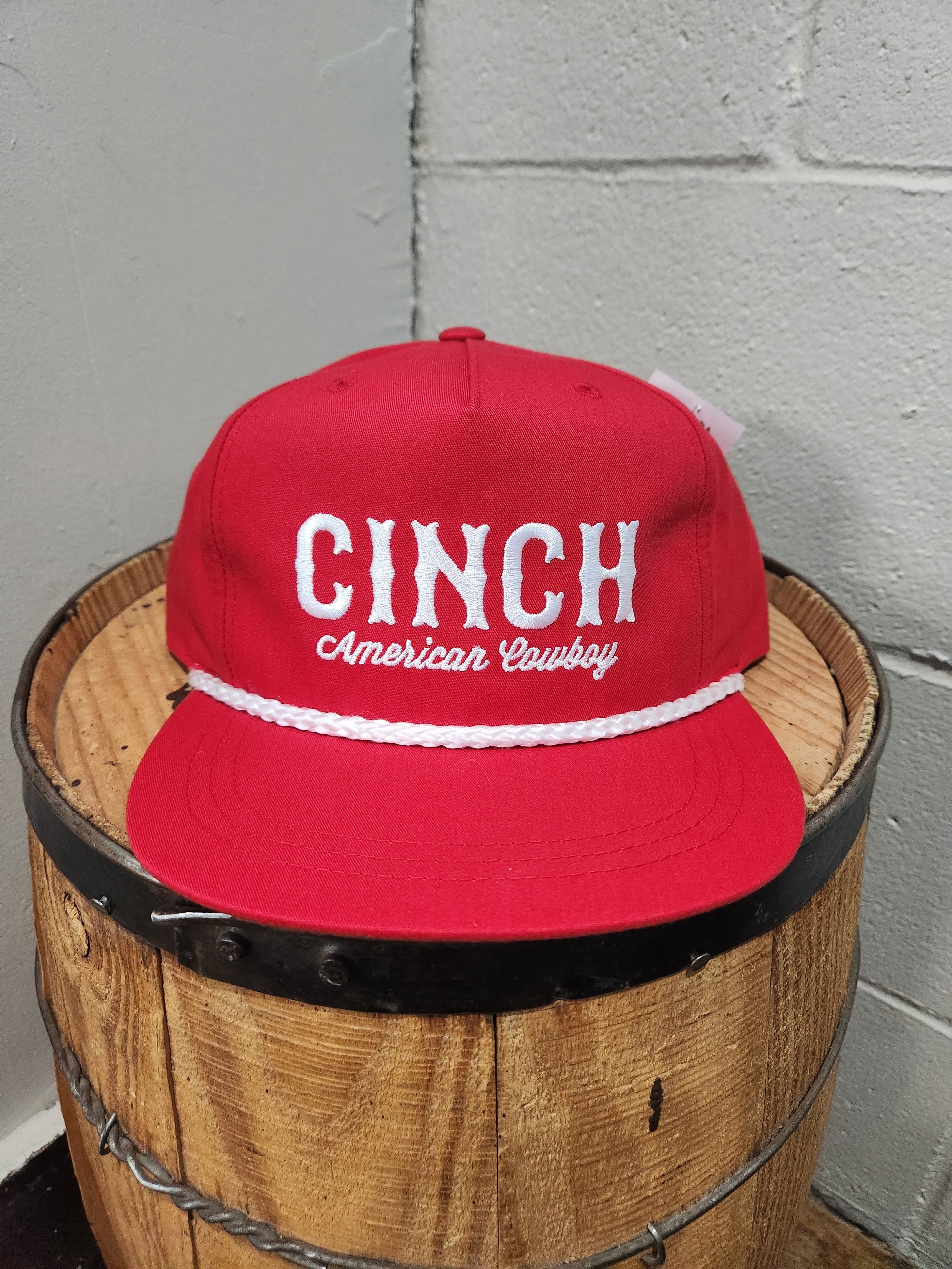 CINCH RED AMERICAN COWBOY SNAPBACK - HATS CAP - MCC0600201