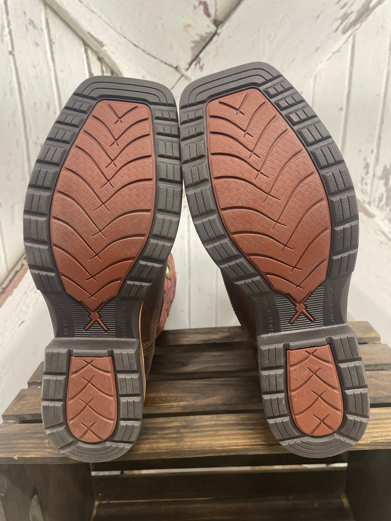 TWISTED X RED TOP ALLOY SQ TOE BOOT