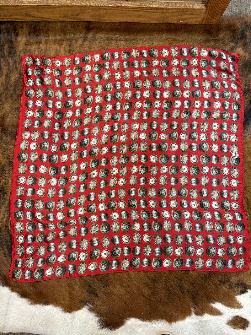 Red Concho Scarf