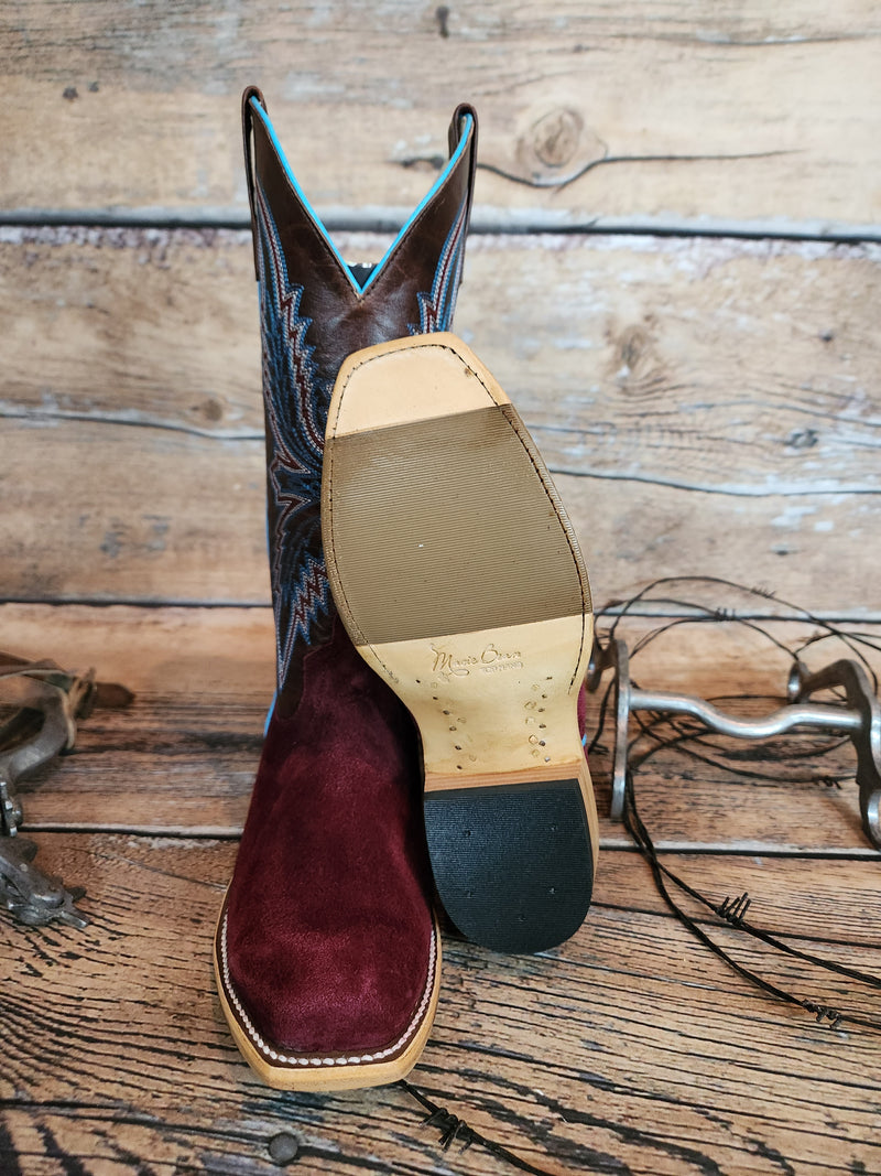 MACIE BEAN BURGANDY SUEDE BOOT