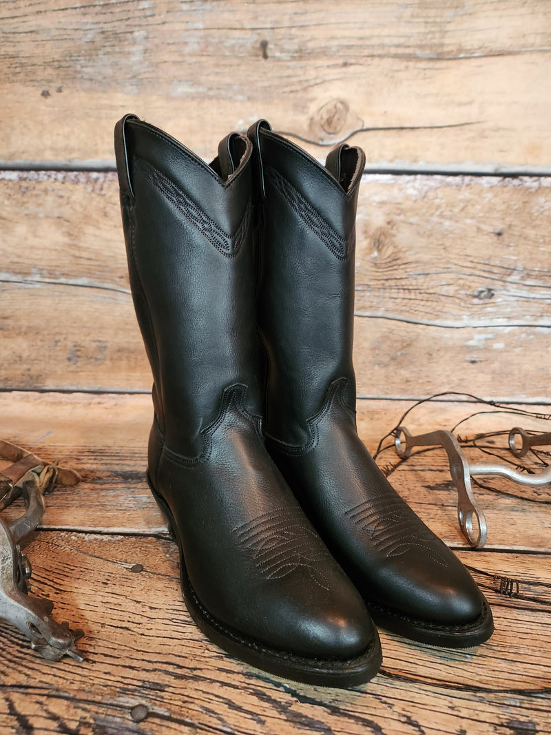 USA MADE BLACK COWBOY BOOT