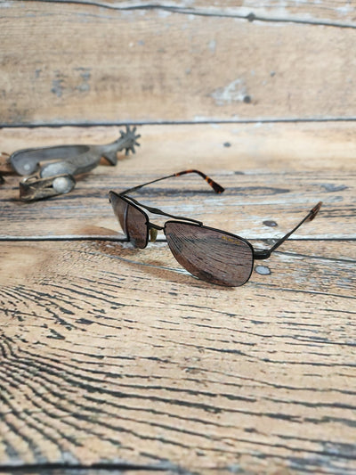 Bex Nova Matte Gold/Brown/Silver Sunglasses