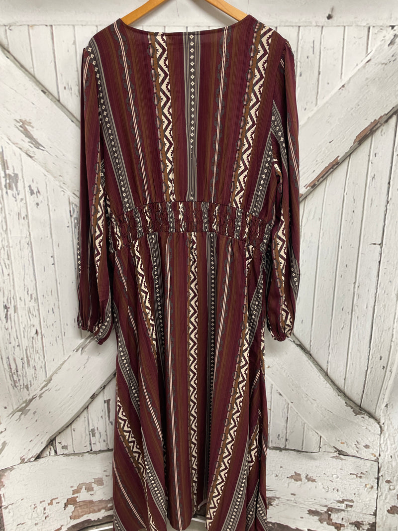 WRANGLER LONG SLEEVE MAXI DRESS