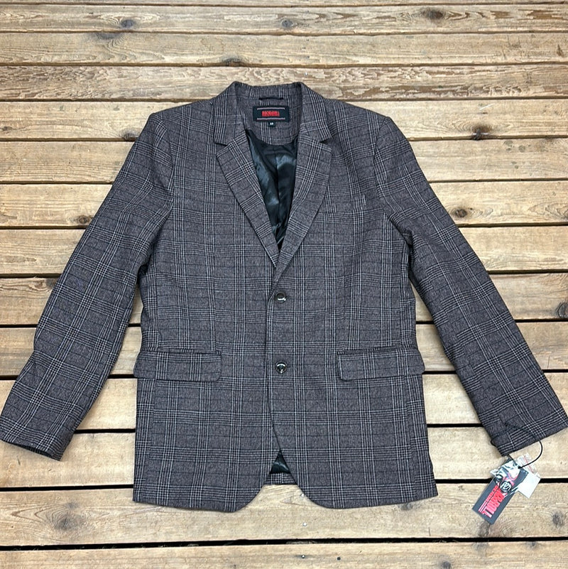 ROCK & ROLL BROWN PLAID SPORT COAT