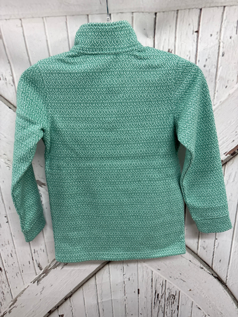 LONG SLEEVE 1/4 ZIP-TURQUOISE