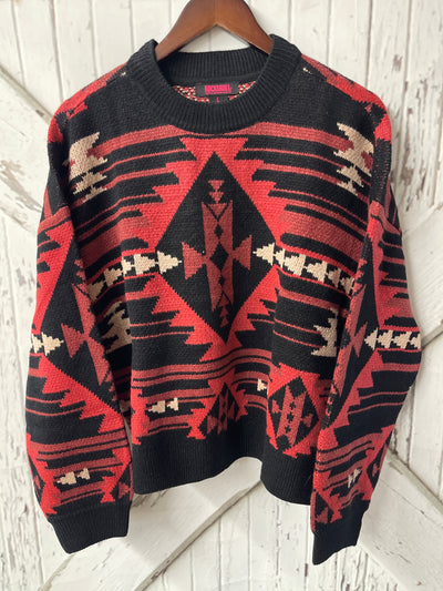 AZTEC KNIT SWEATER