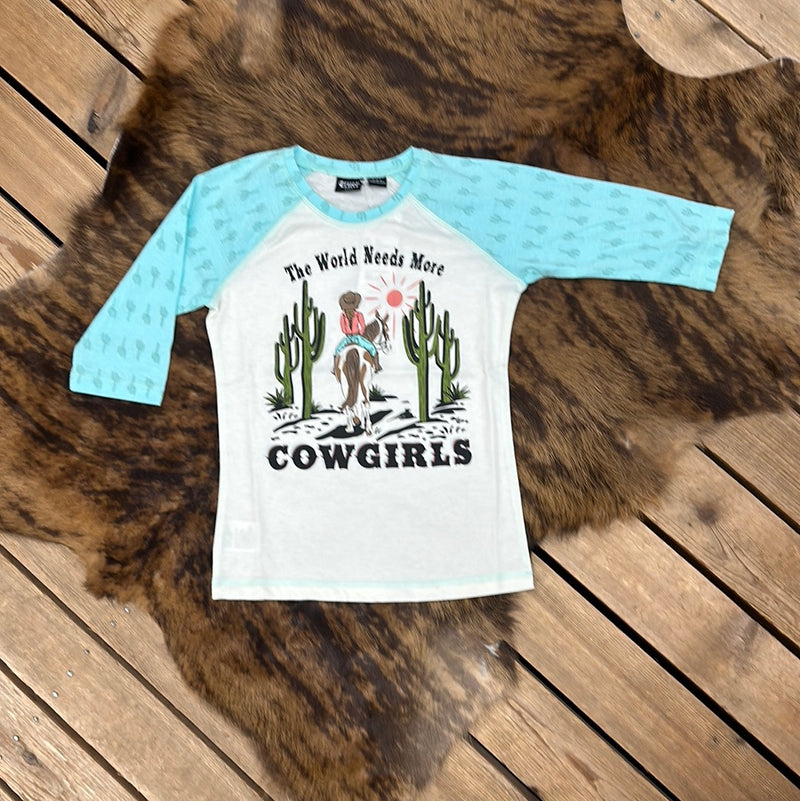 CRUEL WORLD NEEDS MORE COWGIRLS TEE