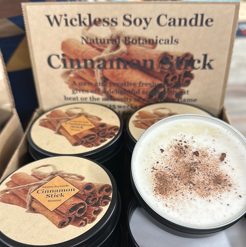 BOTANICAL WICKLESS CINNAMON STICK CANDLE