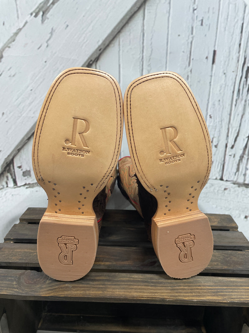 CHOCOLATE ROUGHOUT BOOT R WATSON