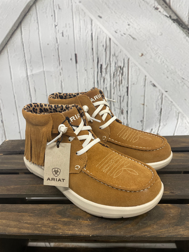 ARIAT HILO HIGH TOP FRINGE SHOE-BRN – Hitch'n Post