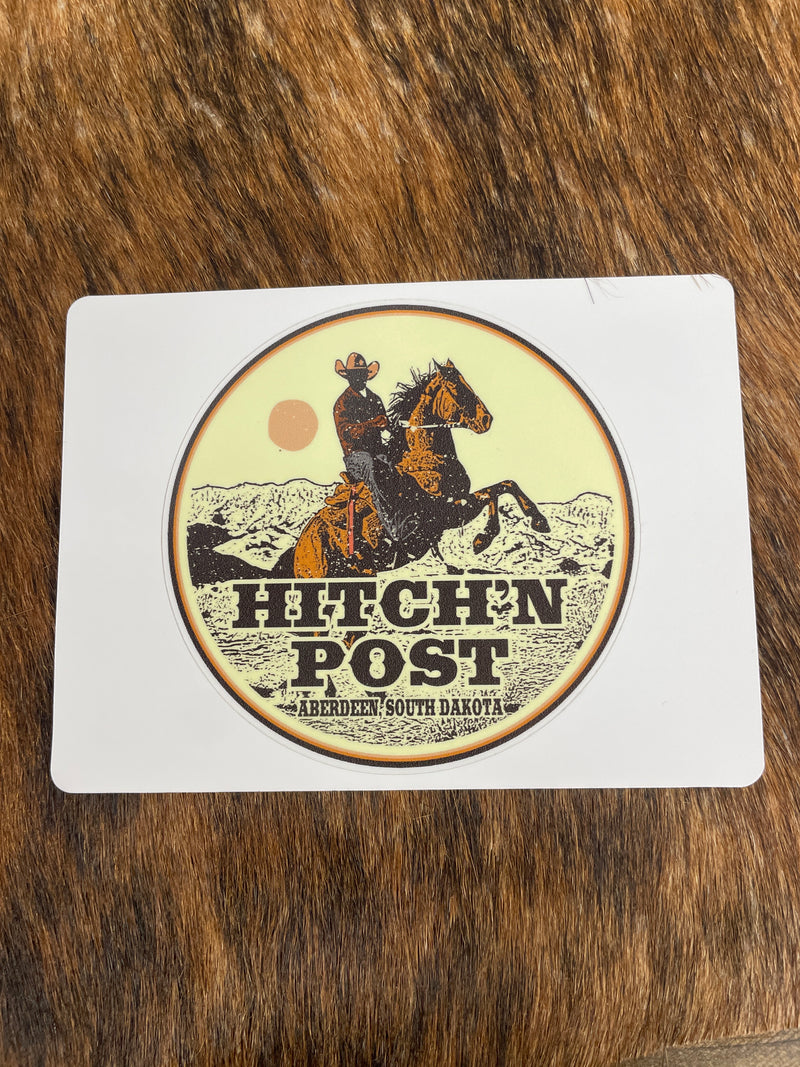 HORSE & RIDER POST STICKER
