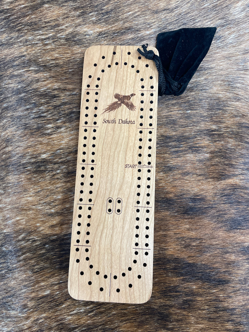 TRAVEL CRIBBAGE SET-SD PHEASANT