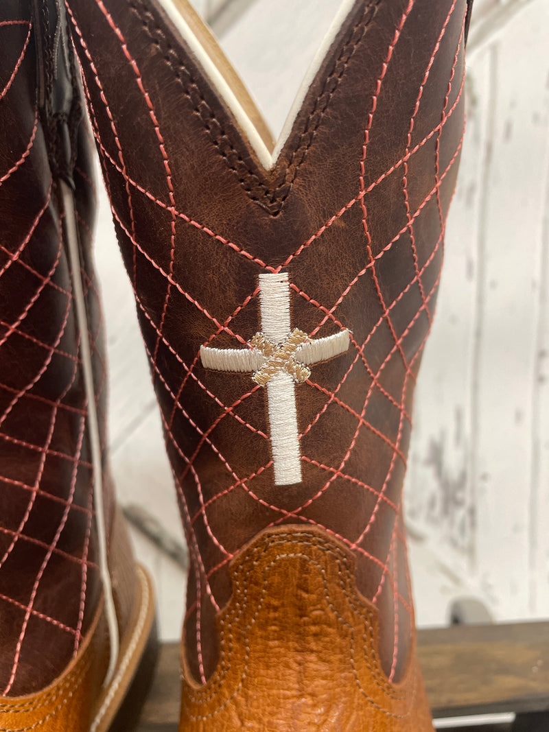 Boots with Cross on Front