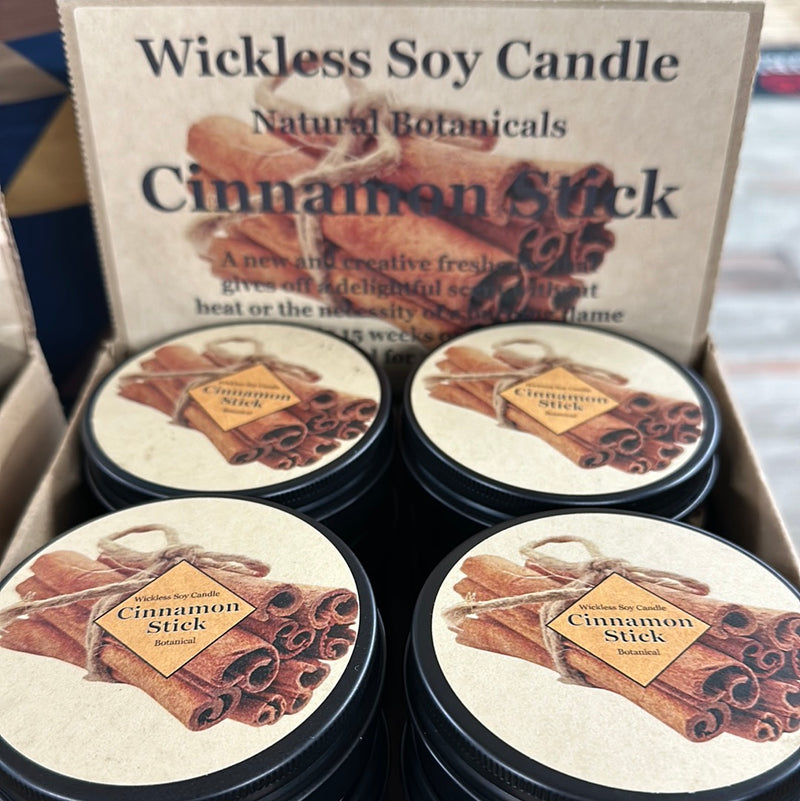 BOTANICAL WICKLESS CINNAMON STICK CANDLE