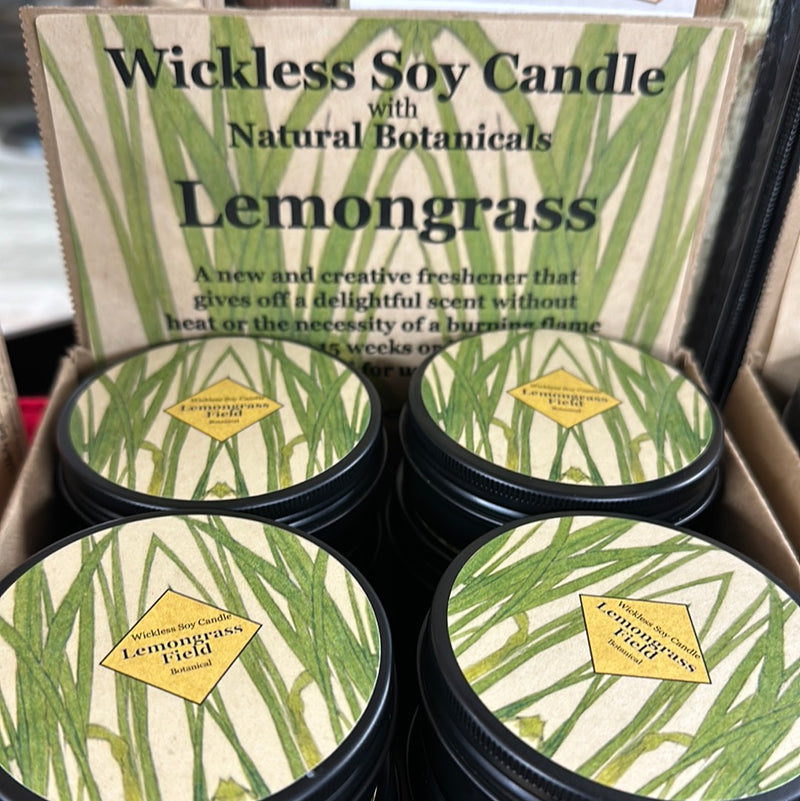 BOTANICAL WICKLESS LEMONGRASS CANDLE