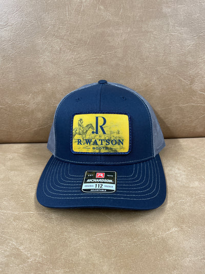 R WATSON NAVY TRUCKER CAP