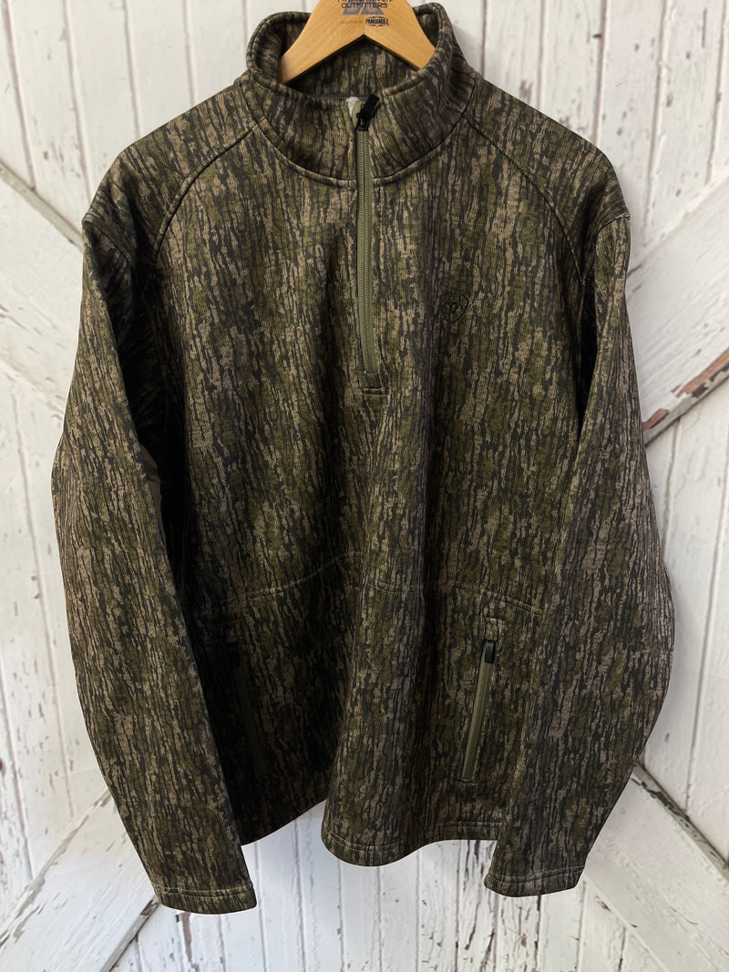 ARIAT 1/4 ZIP CAMO JACKET