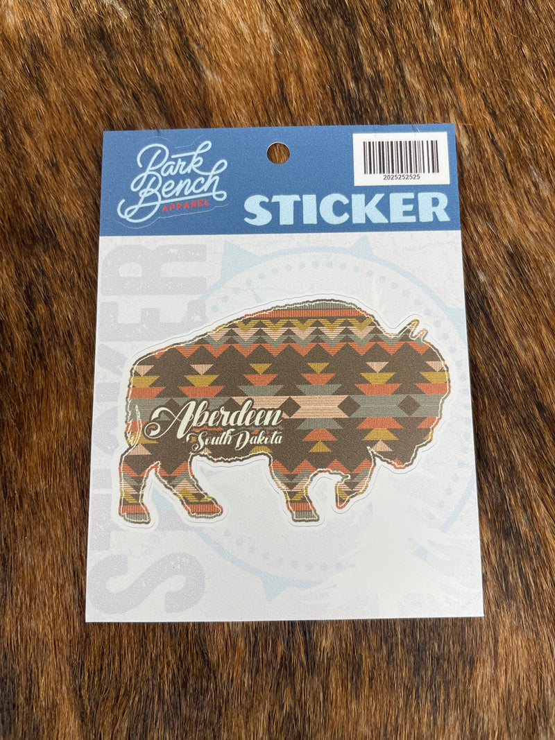AZTEC BUFFALO STICKER