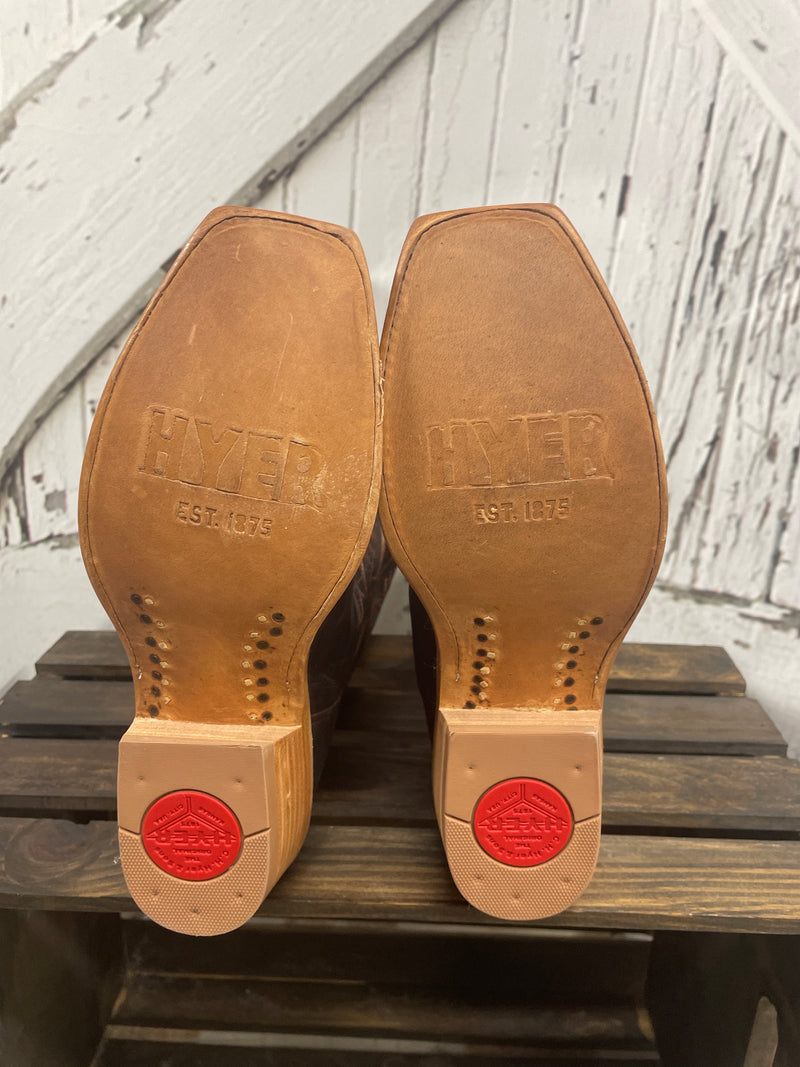 HYER LEAHWOOD 13" CHOCOLATE GOAT BOOT