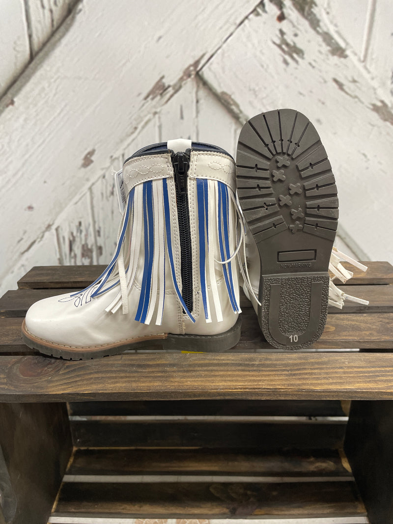 SMOKY "AUTRY" WHITE KIDS BOOT