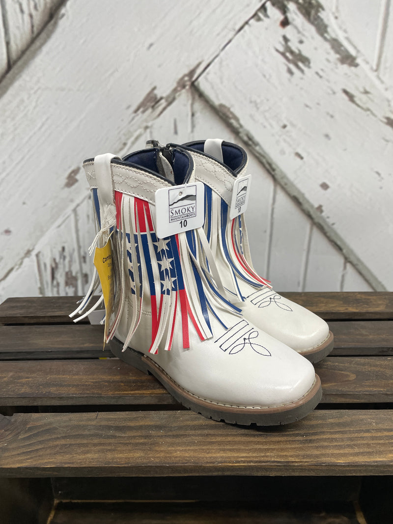 SMOKY "AUTRY" WHITE KIDS BOOT