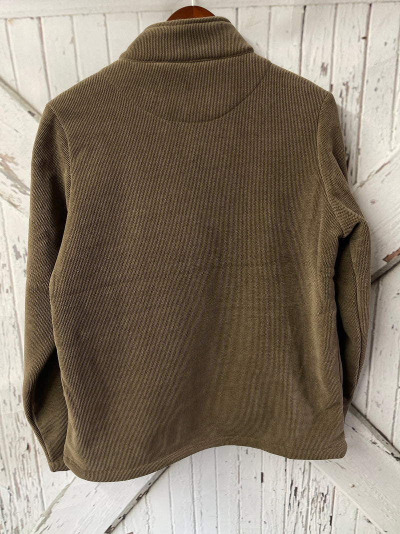 MENS BROWN 1/4 ZIP