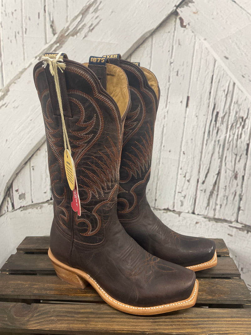 HYER LEAHWOOD 13" CHOCOLATE GOAT BOOT