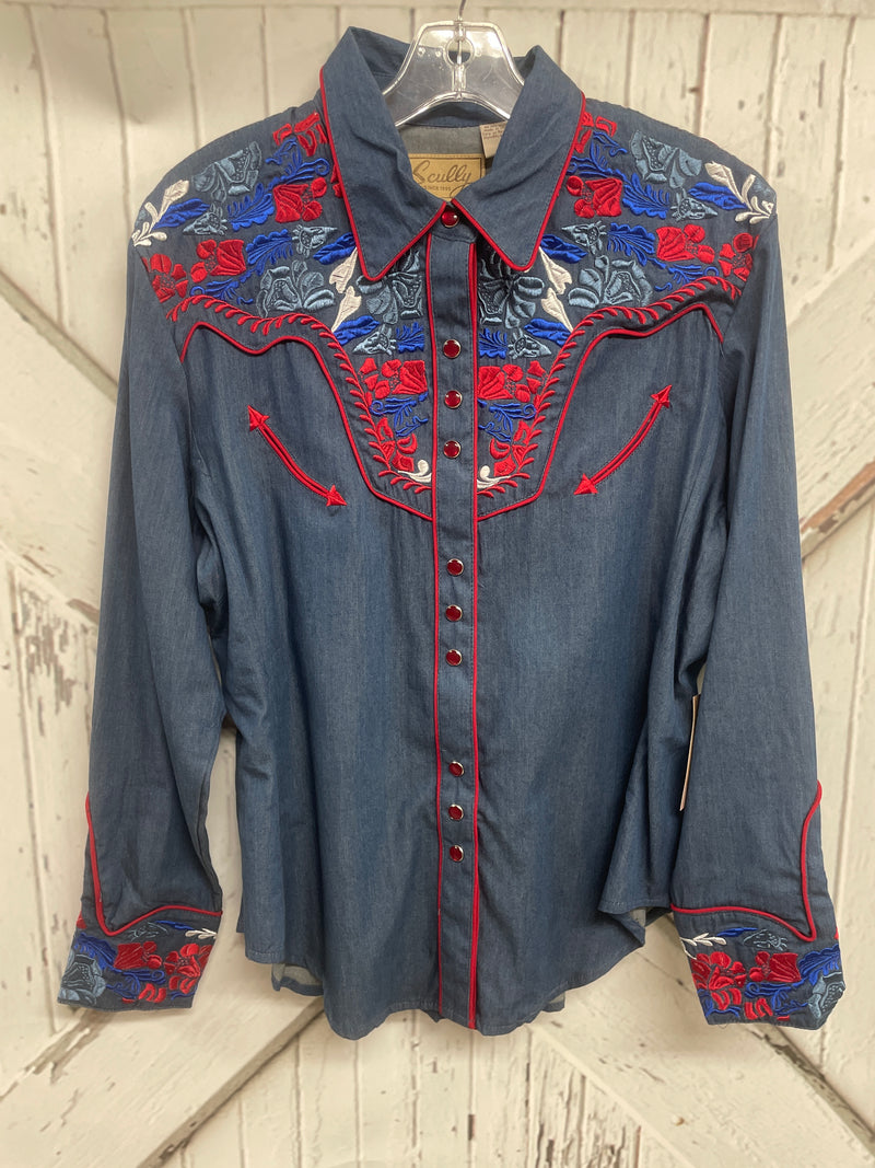 SCULLY EMBROIDERED SHIRT 