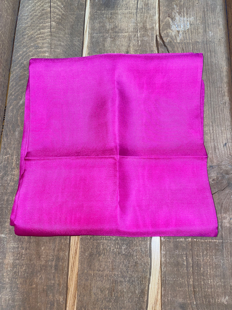 FUSCHIA SOLID SILK SCARF
