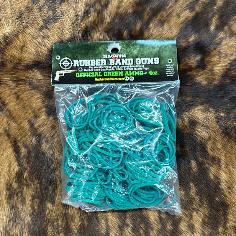 GREEN 4 OZ RUBBER BAND GUN AMMO