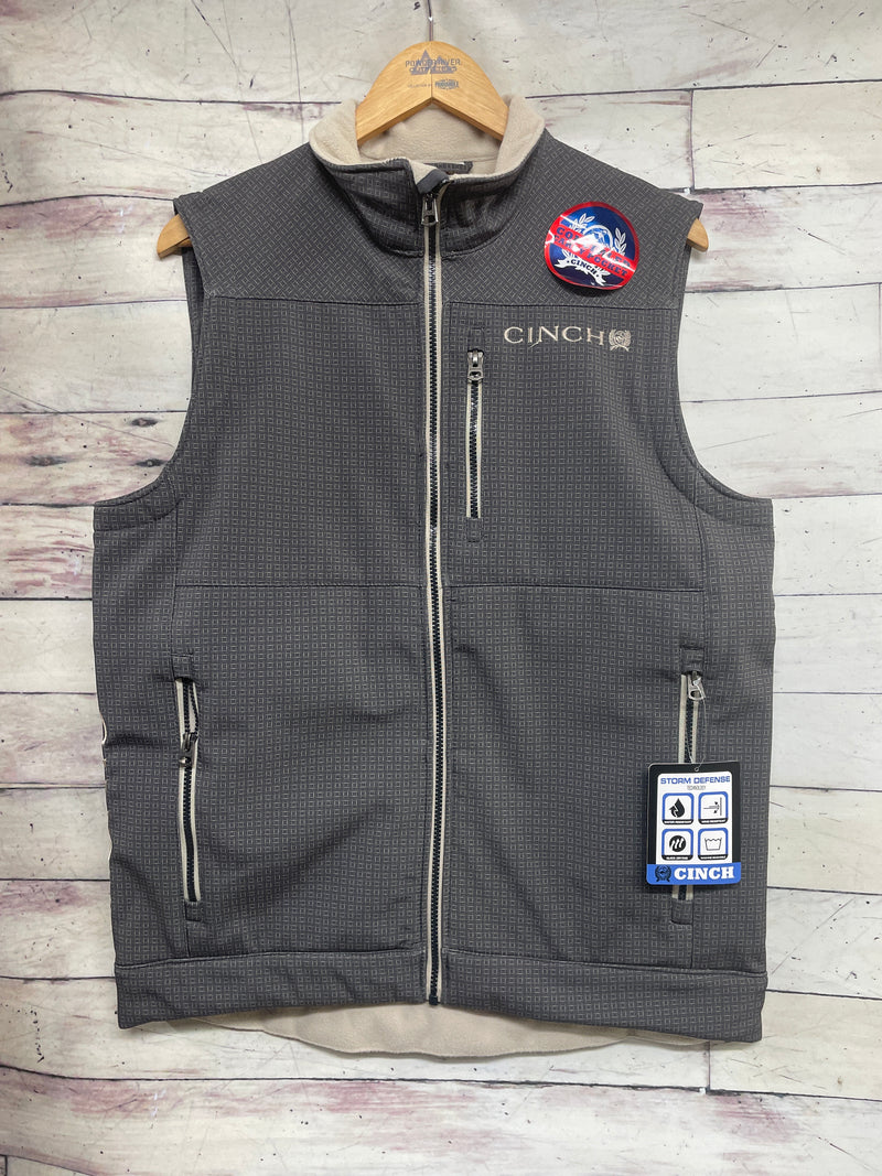 GRAY CINCH VEST-MENS 