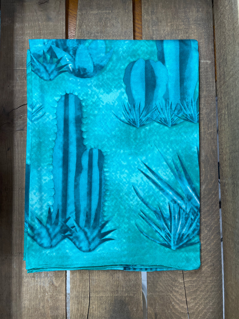 WT SOUTHWEST CACTUS SILK SCARF