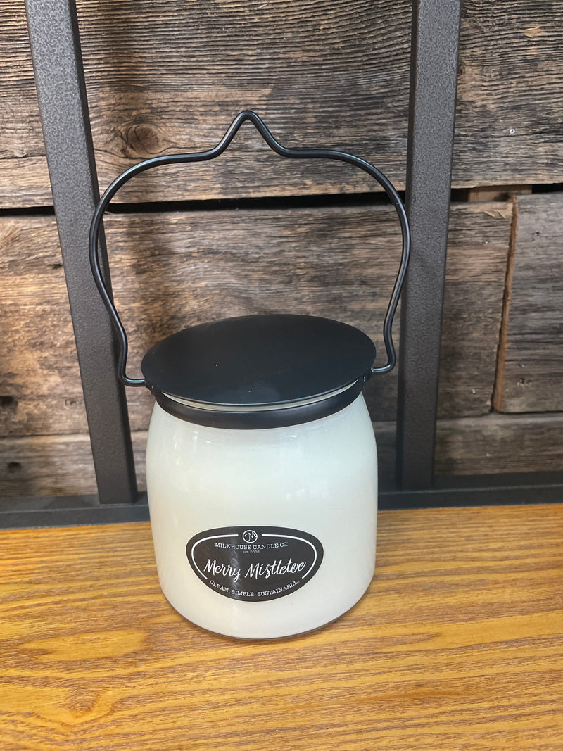 MILKHOUSE CANDLE MERRY MISTLETOE