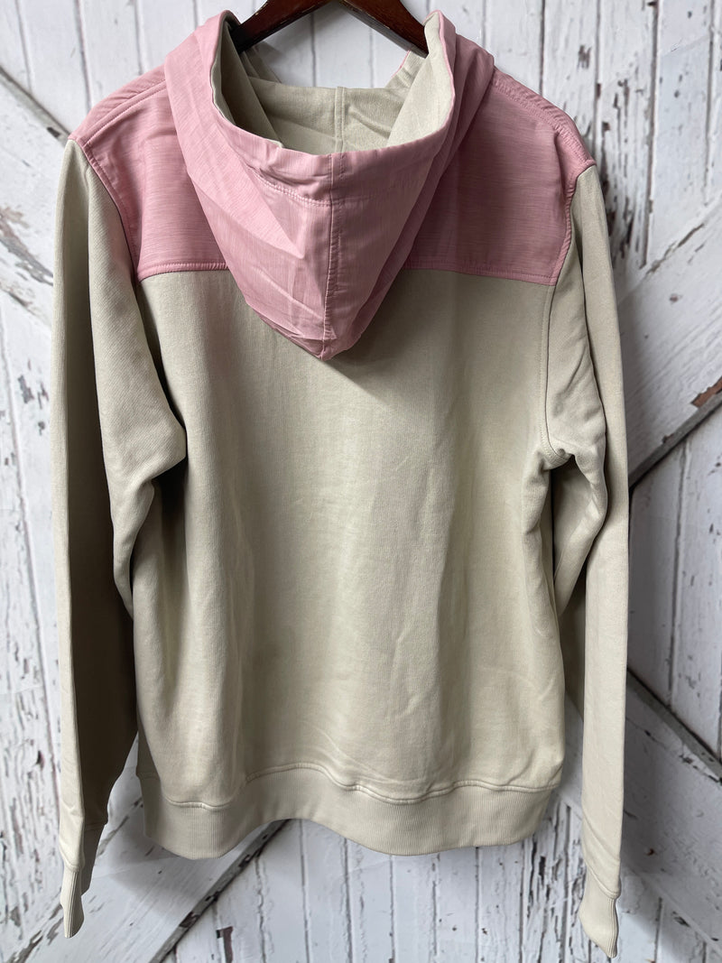 CREAM & PINK HOODIE