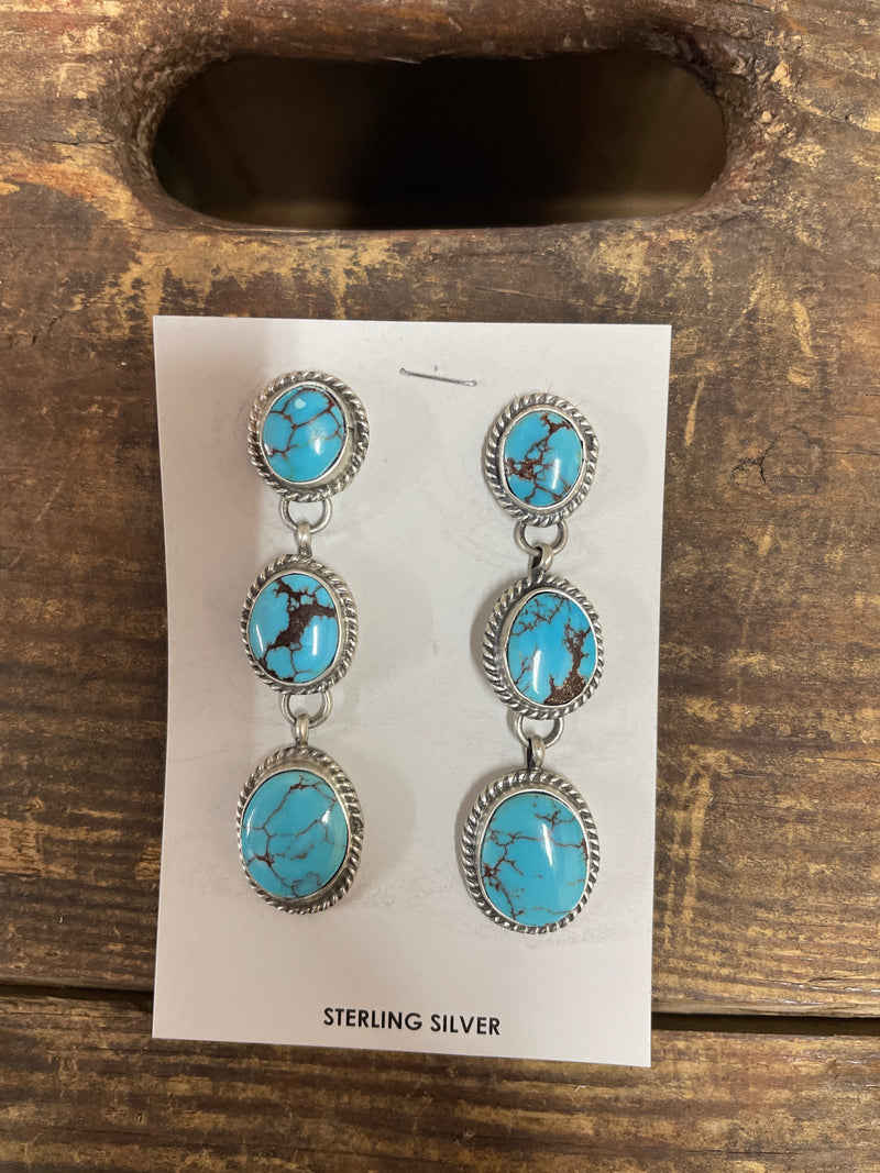 TURQUOISE DROP STERLING SILVER