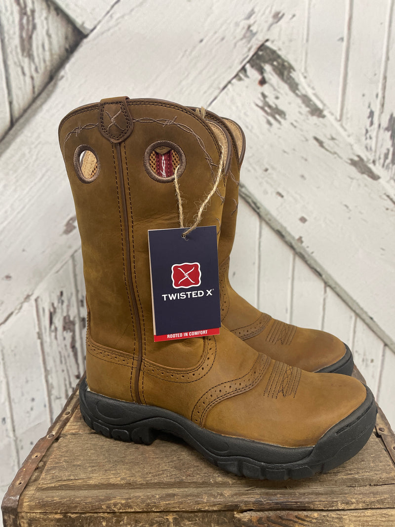 TWISTED X DISTRESSED SADDLE ALL AROUND K TOE BOOT