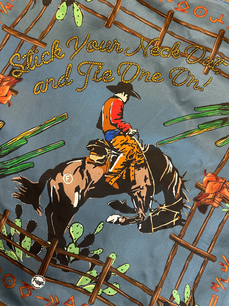 Cactus and Cowboy Scarf