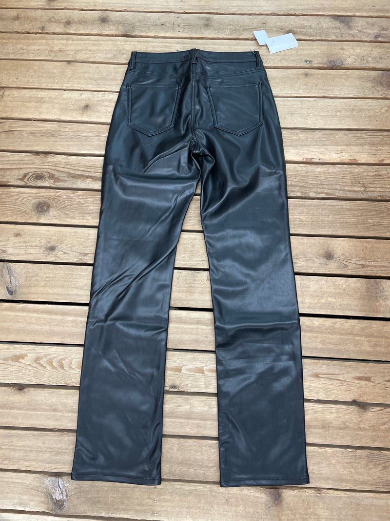 ROCK AND ROLL BOOTCUT LEATHER PANTS