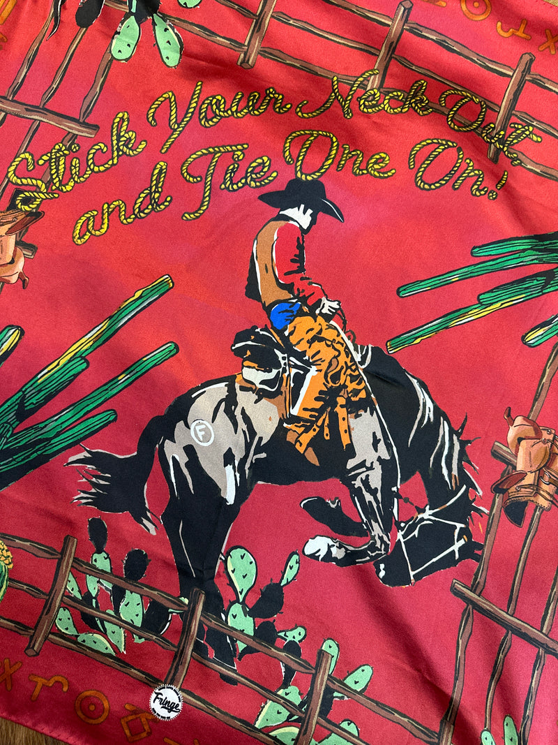 Cactus and Cowboy Scarf