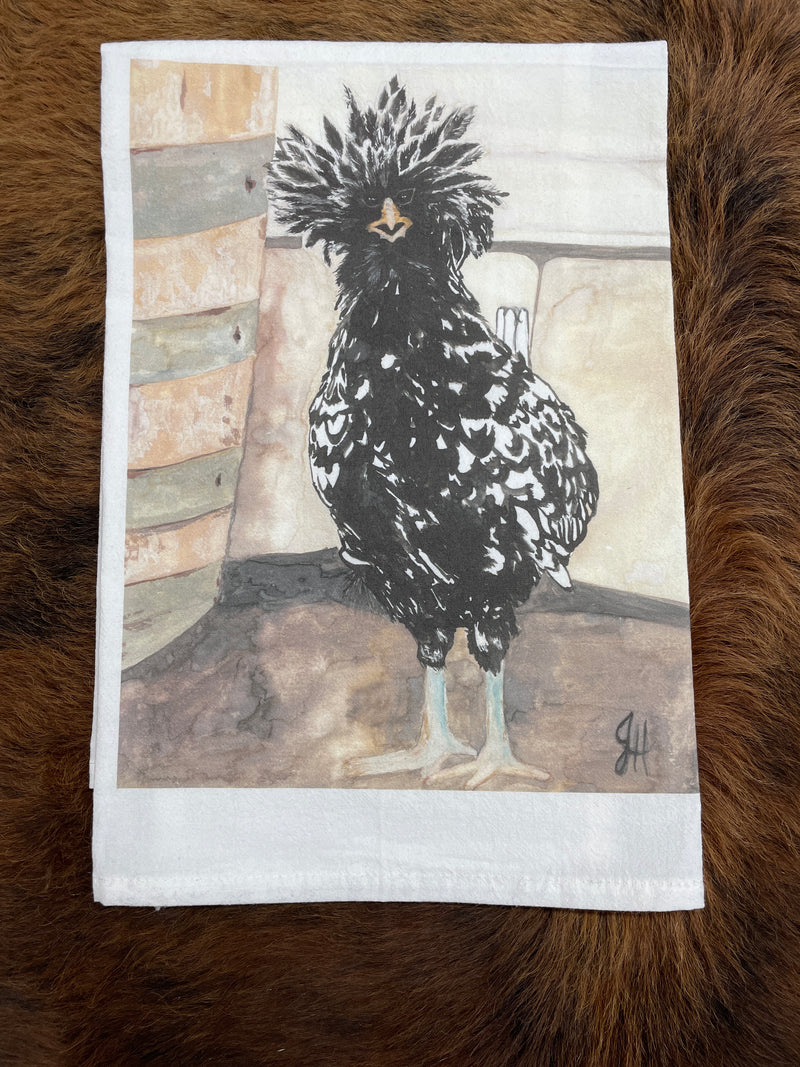 DOLLY VEGAS TEA TOWEL