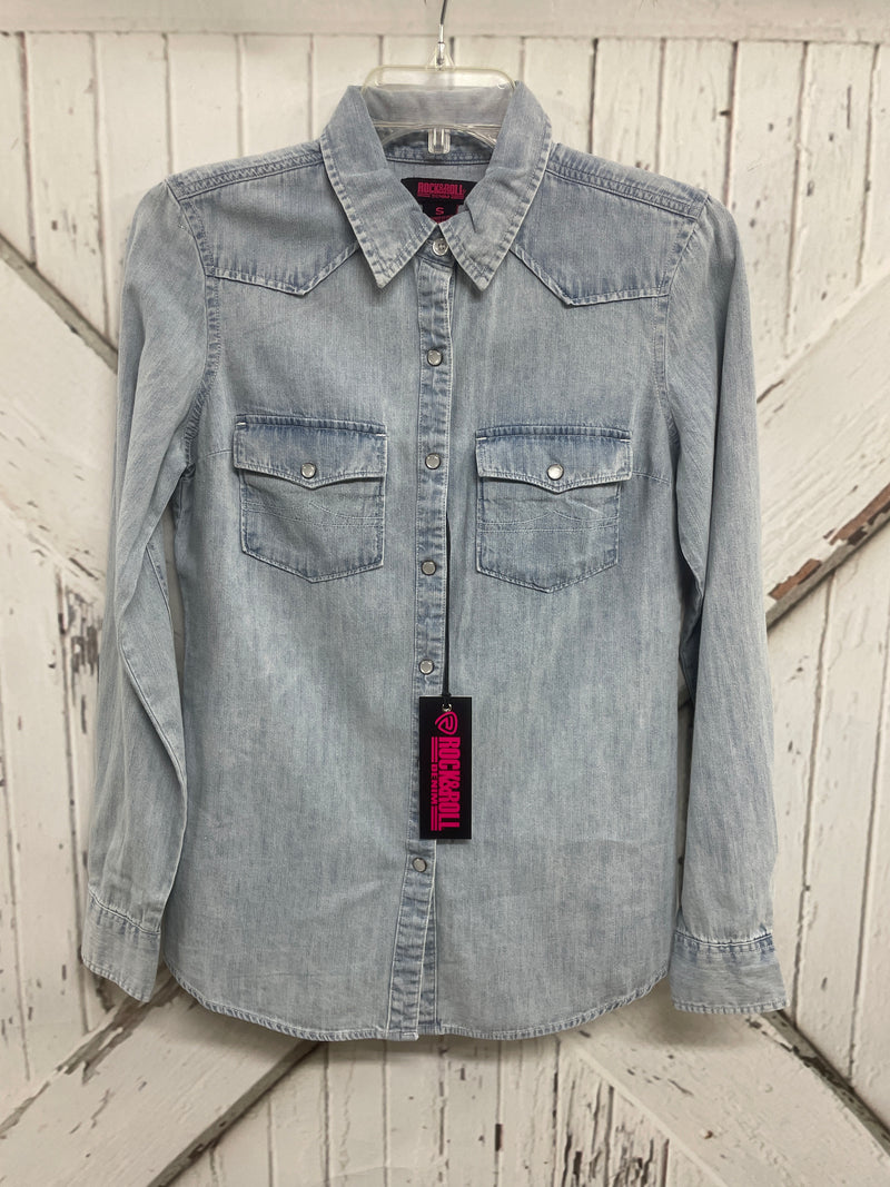 Rock & Roll Denim Snap Shirt