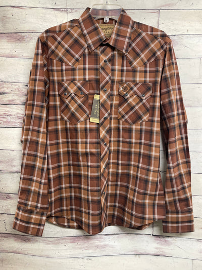 WRANGLER RETRO BROWN PLAID SHIRT